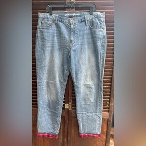 Eddie Bauer Relaxed Boyfriend Fleece Lined Jeans